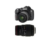 Pentax K-50 + 18-55 DAL WR + Sigma 70-300 Kit d'appareil-Photo SLR 16.28MP CMOS 4928 x 3264pixels Noir - Appareils Photos numériques (16,28 MP, 4928 x 3264 Pixels, CMOS, Full HD, 590 g, Noir)