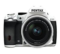 Pentax K-50 Appareil photo numérique Reflex 16 Mpix Kit Boîtier + Objectif 18-55 mm - Blanc