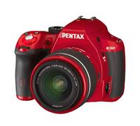 Pentax K50 Appareil photo numérique Reflex 16 Mpix Kit + Objectif 18-55 mm + Objectif 50-200 mm Rouge