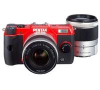 Pentax Q10 Kit compact hybride 12,4 Mpix Rouge + Objectif 5-15 mm f/2.8-4.5 + 15-45 mm f/2.8