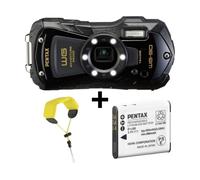 Pentax WG-90 kit avec batterie D-Li92 et dragonne - Noir