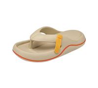 Pente à fond épais et mode à l'extérieur portant bout ouvert tête carrée drags à froid chaussures pour femmes tissu denim coréen talons hauts sandales en liège pour femmes plates, kaki, 36.5 EU