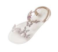 Pente inférieure épaisse et mode à l'extérieur portant bout ouvert tête carrée drags à froid chaussures pour femmes tissu denim coréen talons hauts sandales scintillantes femmes, blanc, 5.5 UK