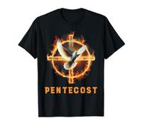 Pentecôte Colombe Flammes Feu Saint-Esprit Chrétien Religieux T-Shirt