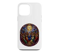 Pentecôte Saint-Esprit Colombe Apôtres Cathédrale Art mosaïque Coque pour iPhone 13 Pro Max
