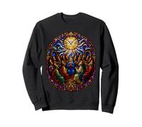 Pentecôte Saint-Esprit Colombe Apôtres Cathédrale Art mosaïque Sweatshirt