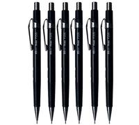Pentel 0,5 mm (P205) Noir P200 Series mécanique automatique draughting Crayon gomme rechargeable Laisse p205-a (Lot de 6)