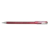 Pentel 23-k110 Dual métallique Hybrid Dual métallique Roller encre gel, Gel, 1 pièce, brillant 2 effets de couleurs différentes sur papier clair/foncé 0,5mm pink/met. pink