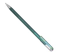 Pentel 23-k110 Dual métallique Hybrid Dual métallique Roller encre gel, Gel, 1 pièce, brillant 2 effets de couleurs différentes sur papier clair/foncé 0,5mm grün/met. blau