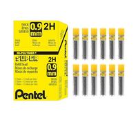 Pentel 50-2B9 Etui de 15 Mines Pentel pour porte-mines 0,9 mm 2B
