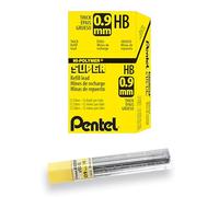 Pentel 509-HB lot de 12 Etuis de 15 mines 0,9mm HB pour porte-mines