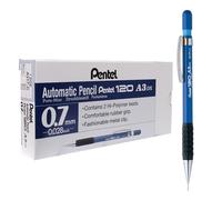 Pentel A300 Automatic Pencil with Rubber Grip and 2 x HB 0.7mm Lead Blue Barrel