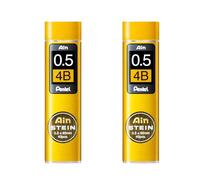 Pentel Ain Stein Lot de 2 mines de recharge mécanique 0,5 mm 4B