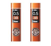 Pentel Ain Stein Lot de 2 tubes de recharge mécanique 0,5 mm 3B