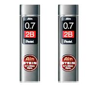 Pentel Ain Stein Lot de 2 tubes de recharge mécanique 0,7 mm 2B