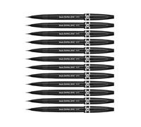 Pentel Arts Brush Sign Pen Artist SESF30C-AX, Lot de 12 Feutres pinceaux Pointe souple extra-fine, Noir