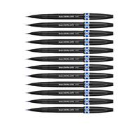 Pentel Arts Brush Sign Pen Artist SESF30C-CX, Lot de 12 Feutres pinceaux Pointe souple extra-fine, Bleu