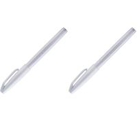 Pentel Arts Brush Sign Pen SES15C-N2X, Feutre pinceau, Gris clair (Lot de 2)