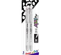 Pentel Arts Milky Pop Lot de 2 stylos à encre gel Blanc