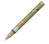 Pentel Arts Paint Marker MFP10, Marqueur peinture permanent, Pointe extra-fine, Or, Lot de 12