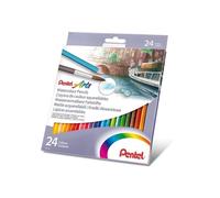 Pentel Arts Watercolour Pencil Set - Assorted, 24 Count (Pack of 1)