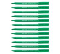 Pentel Ball R 50 Stylo Feutre à Bille Pointe Plastique 0,8 mm Encre Verte Corps Plastique Vert Pack de 12