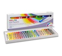 Pentel – Pastels à l'huile Pentel Arts PHN4 – 8 mm – Boîte de 25 pastels