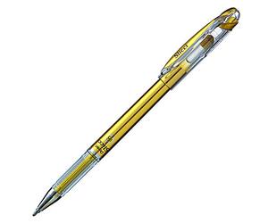 Pentel BG207 Slicci Stylo à encre gel avec pointe fine, 0,35 mm or