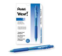 Pentel BK440 Lot de 12 stylos bille rétractables couleur bleu corps triangulaire confortable