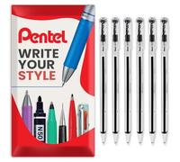 Pentel BK77 Boule Superb 0,7 mm noir 6 pièces