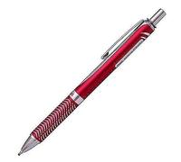 Pentel BL407B-A / EnerGel Stylo roller Mécanisme à pression Corps argent/rouge / Encre noire