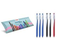 Pentel BL437 Energel Slim Lot de 6 rouleaux (3 x bleu, 2 x noir, 1 x rouge)