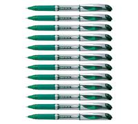 Pentel BL57-D / EnerGel Stylo roller Avec capuchon Pointe 0,35 mm Vert Lot de 12