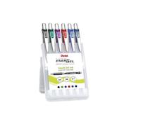PENTEL BL77-6 Roller à encre liquide gel EnerGel BL77 - 0,35 mm, 6 pièces assorties