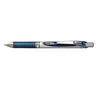 Pentel Stylo roller EnerGel BL77 rétractable – pointe 0,7 mm, zone de préhension, encre bleu nuit
