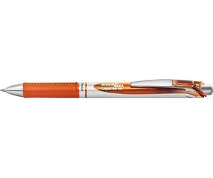 Pentel BL77-F Stylo roller gel EnerGel avec mécanisme d'impression, 1 pièce, 0,7 mm Orange
