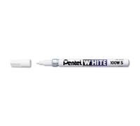 Pentel Blanc 100WS Multi Usage Permanent Marqueur Stylo + 2 Gratuit Plumes