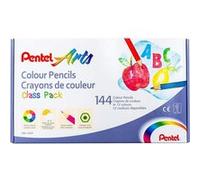 PENTEL Boite de 144 Crayons de couleur, Pentel Arts G