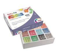 Pentel Boîte De 432 Pastels À L'huile Diamètre 8 Mm, Couleurs Assorties
