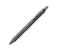 Pentel - Bolígrafo Energel retráctil con punta de bola y cuerpo metálico antracita. Escritura en color negro.