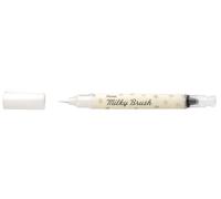 Pentel Brush Pen, Nylon, White White Large