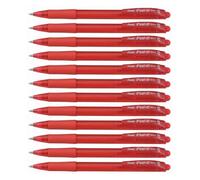 Pentel BX417-B Feel-It Stylo à bille rétractable, pointe fine, rouge