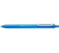 Pentel BX467 Stylo à bille à clipser Izee 0,7 mm bleu clair, 12 pièces