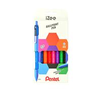 Pentel BX470-4 Stylo bille iZee Rétractable Clip métal 8 Stück 8 couleurs assorties.