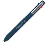 Pentel BXC470-DC Stylo à bille iZee, 4 couleurs, couleurs au choix (noir/rouge/bleu/vert) via des poussoirs latéraux en couleur de l'encre, épaisseur de trait de 0,5 mm, rechargeable, 1 pièce