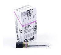 Pentel C502-B Lot de 12 Etuis de 12 mines pour porte-mines B 0,2 mm