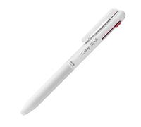 Pentel Calme Silent Click Stylo à bille 3 couleurs 0,5 mm Corps blanc grisâtre