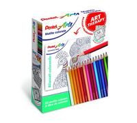Pentel CB8 Kit 24 crayons de couleur et livre