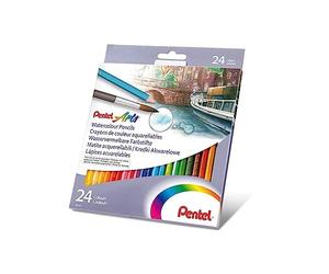 Pentel CB9-24U Boîte de 24 crayons de couleur aquarellables