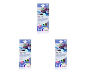 Pentel CB9 étui de 12 crayons de couleur aquarellables (Lot de 3)